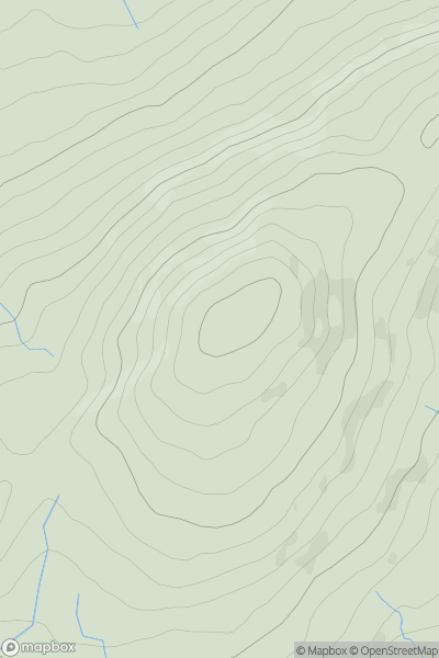 Thumbnail image for Trichrug [Carmarthen to Vale of Neath] showing contour plot for surrounding peak